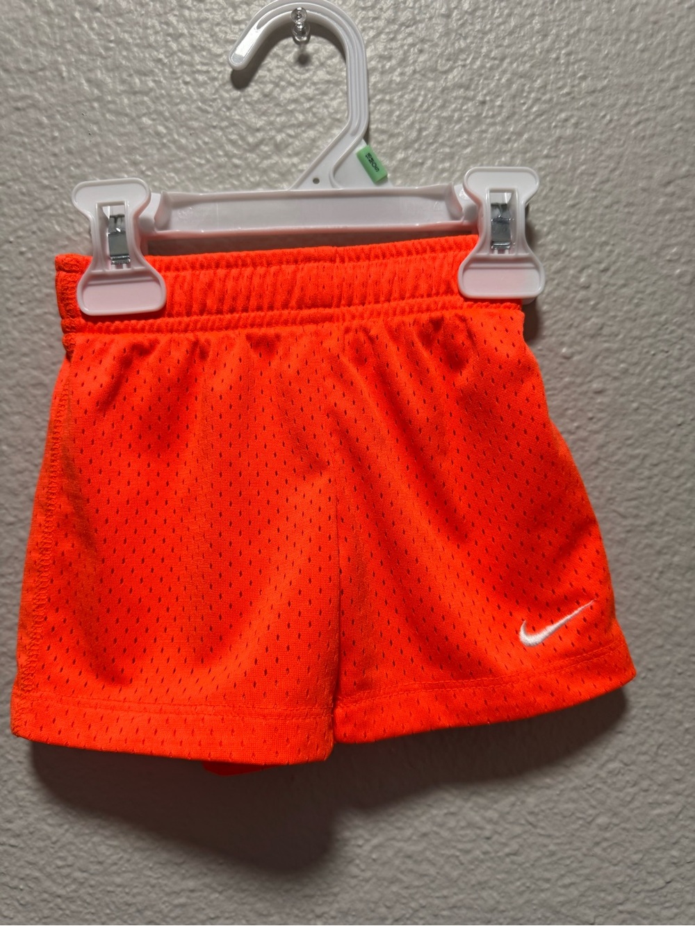 Nike Bright Orange Kids Athletic Mesh Shorts